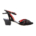 D32 Nero stampa pizzo Suola Cuoio 4 cm